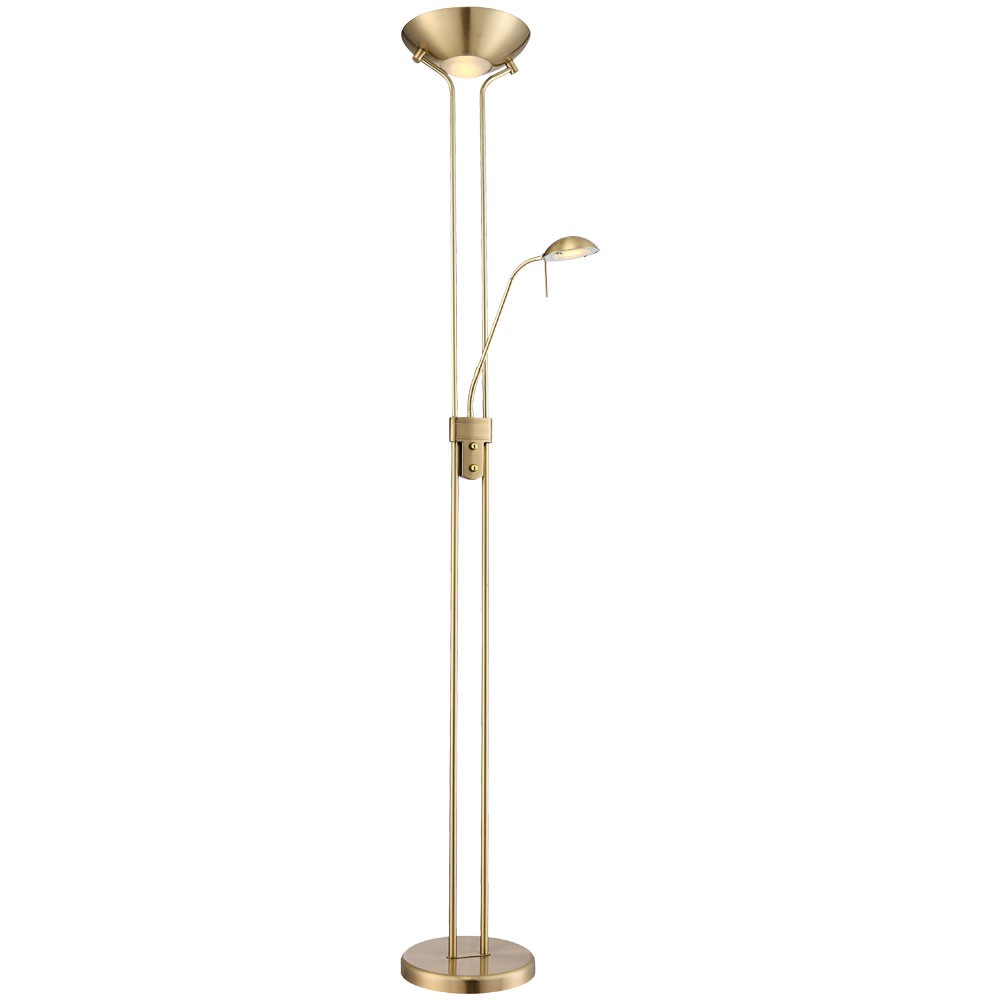 20,5 Watt Led Decken Fluter Lese Arm Stand Leuchte Steh Lampe Dimmer Globo 59040
