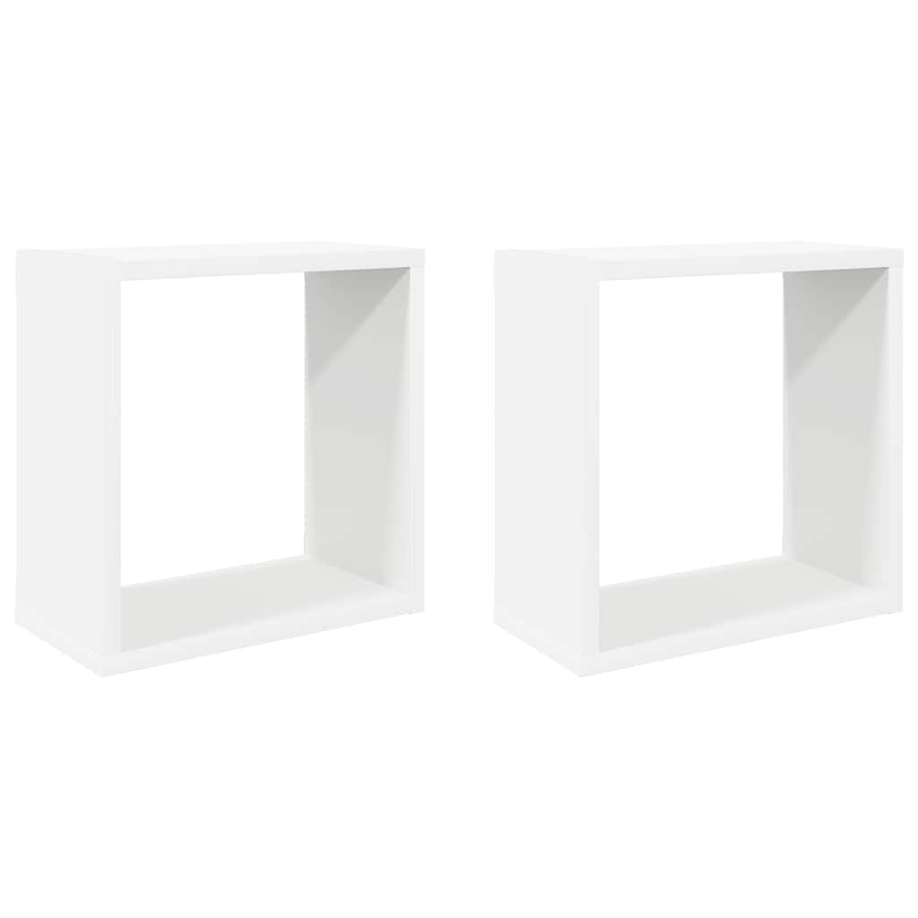 Vidaxl Weiß Würfelregale 2 Stk. 30X15x30 Cm