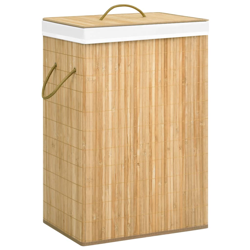Bamboo Laundry Basket 72 L Vidaxl