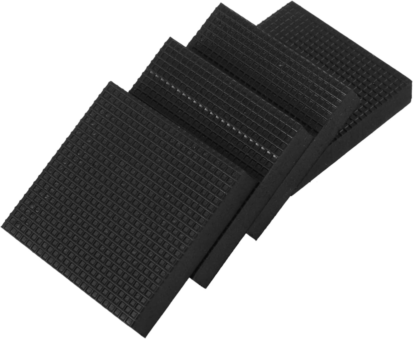 Tapis anti-vibrations carrés en caoutchouc noir, coussin amortisseur pour climatiseurs et machines