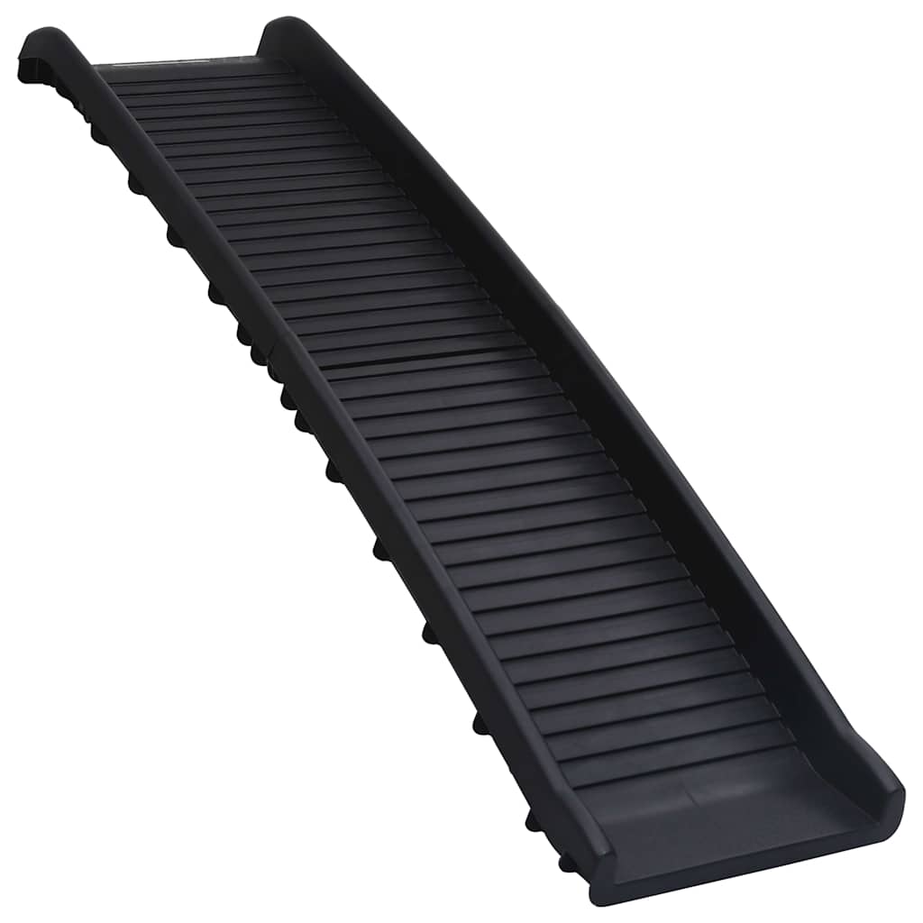 Vidaxl Schwarz Hunderampe Klappbar 155,5X40x15,5 Cm