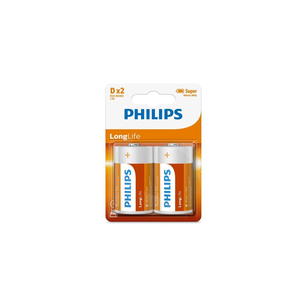 Philips 1X2 Longlife D Batterie