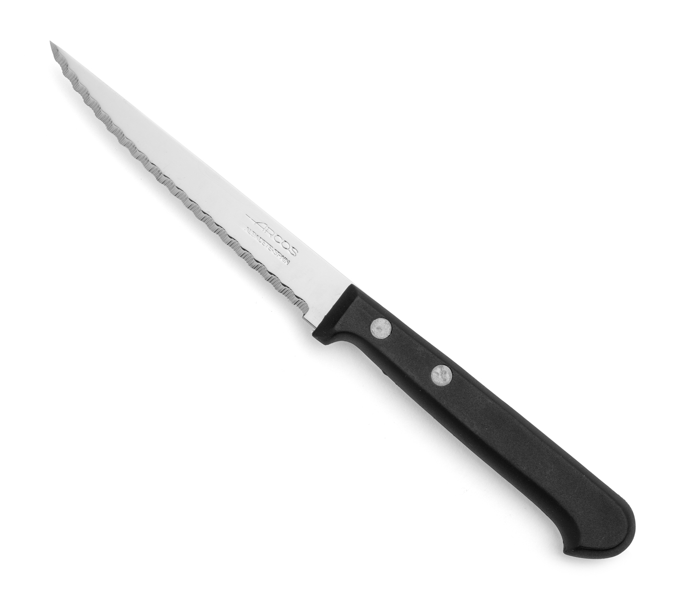 Arcos Schwarz Messerrücken Aus Tisch 803000 Monoblock Aus Einem Stück Edelstahl Und Klinge Von 11 Cm Im Karton