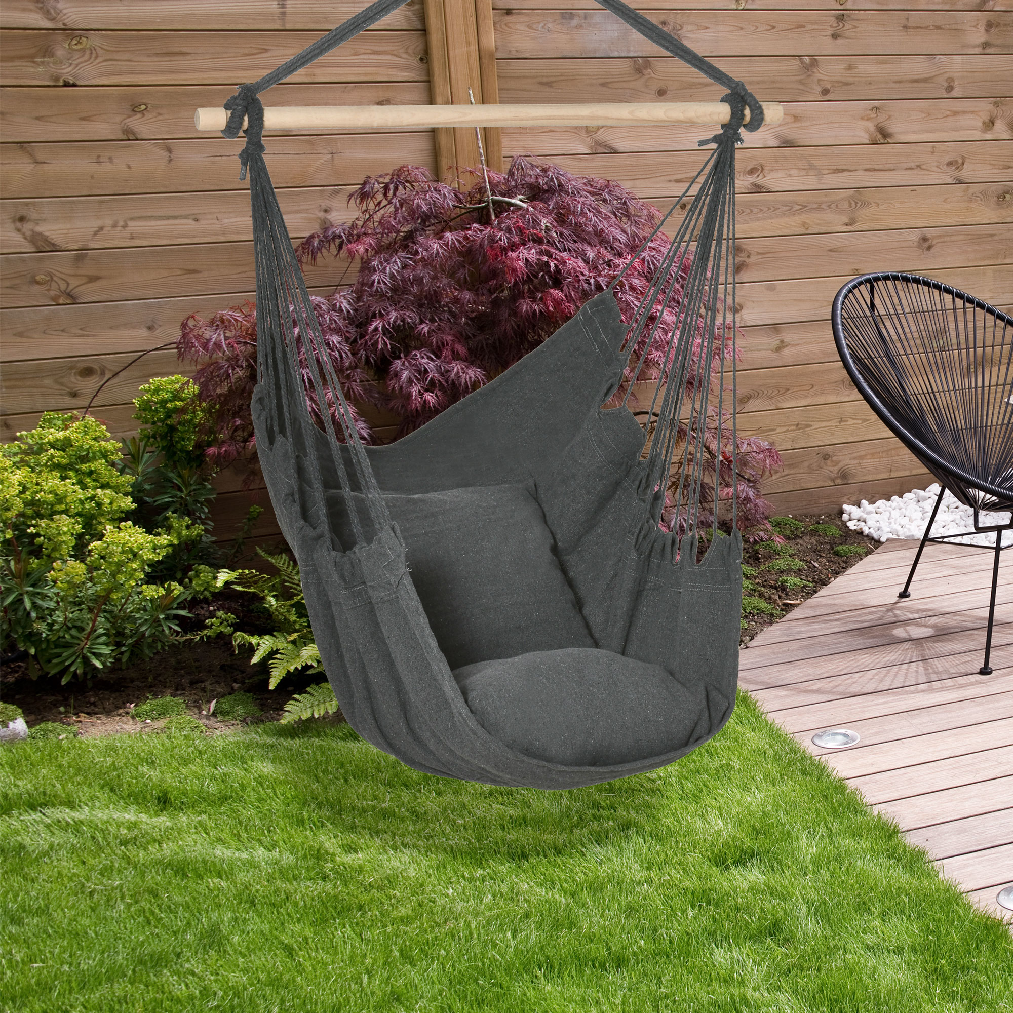 Fauteuil Suspendu Extérieur, Hamac Chaise Avec 2 Coussins