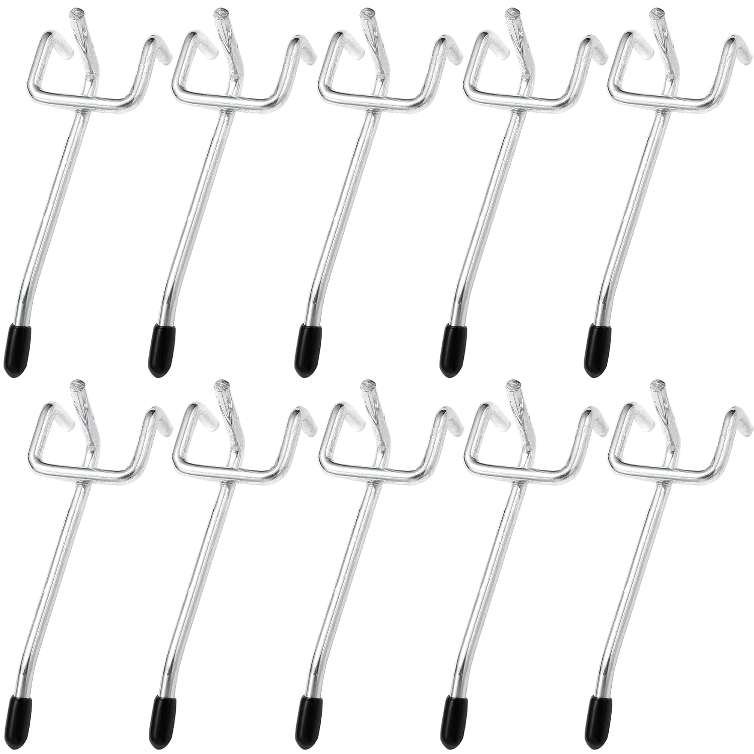 Crochets pour panneau perforé 5 cm, rangement d'outils, lot de 50