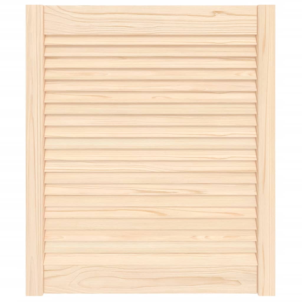 Cabinet Door Louvred Design 69x59.4 Cm Solid Wood Pine Vidaxl