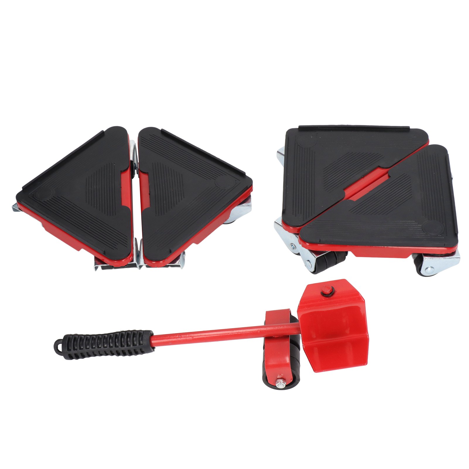Déplace-meubles sur roulettes universelles, 300 kg, fer et PVC, lot de 5