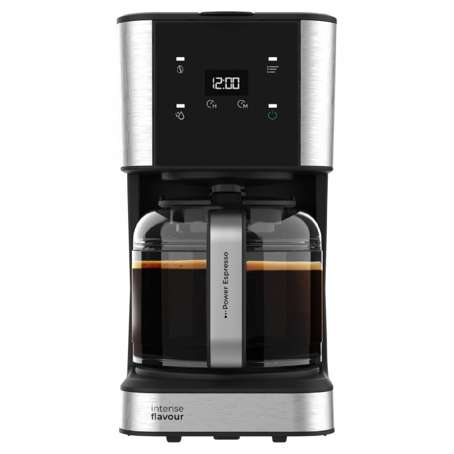 Cecotec Cafetera de Goteo Coffee 66 Drop & Touch, Potencia 950 W, 1.5 L, 12 Tazas, Panel táctil, Jarra de cristal