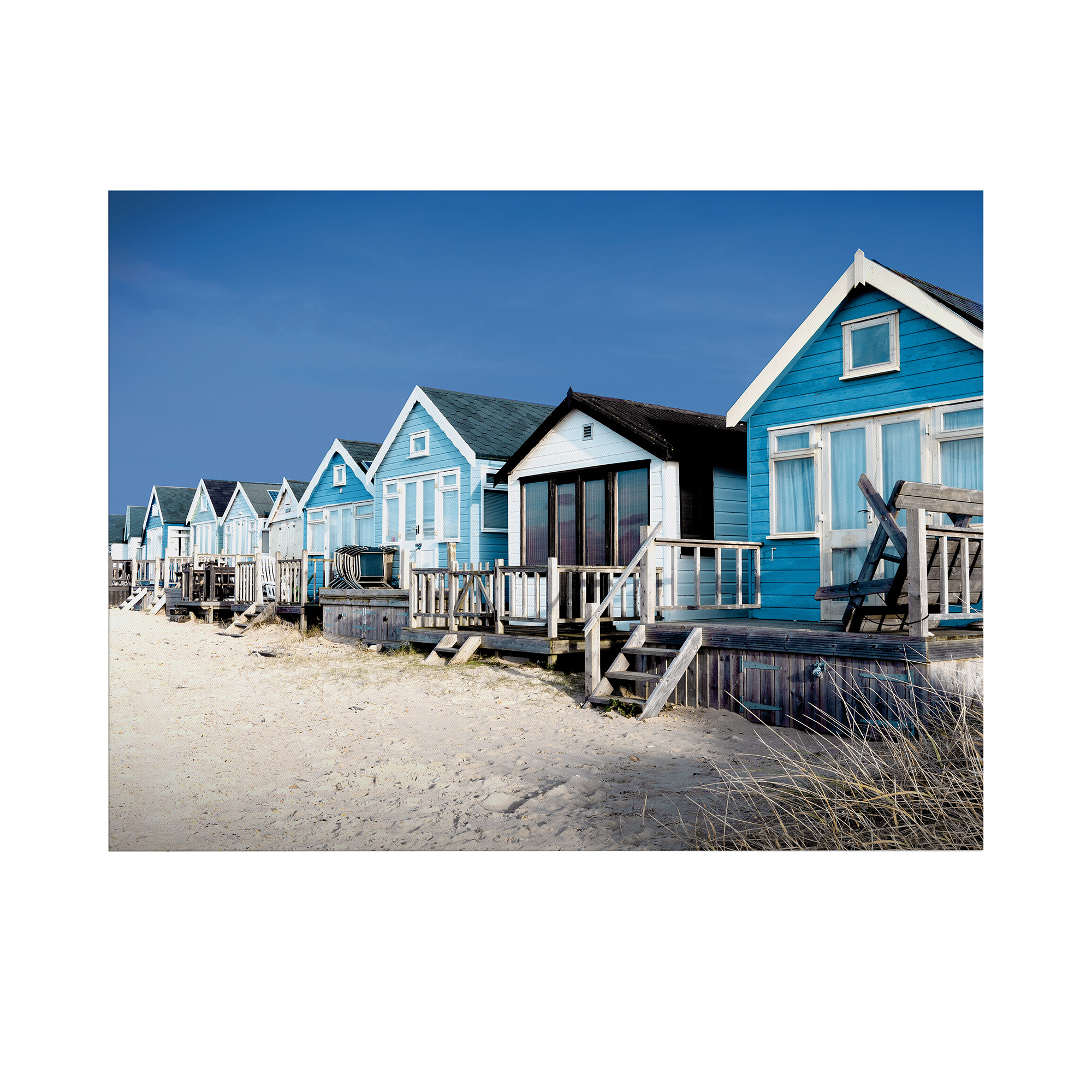 Art For The Home Outdoor Leinwandbild Garten Wanddeko - Strandhaus - 50x70cm