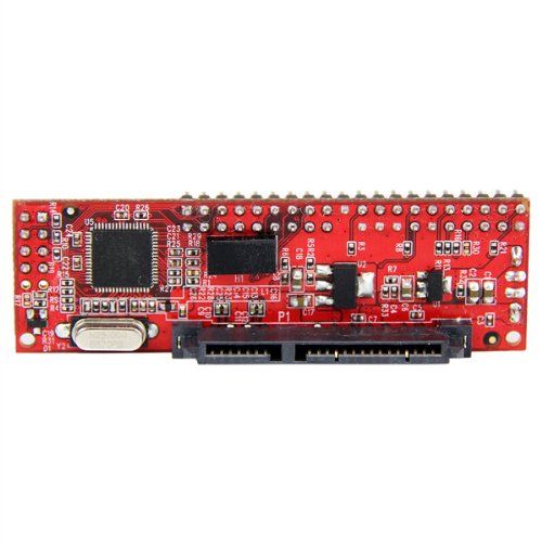 StarTech.com IDE auf SATA Adapter für Festplatten oder Optische Laufwerke - 40-Pin PATA auf 2.5 SATA HDD / SSD / ODD Konverter, IDE, SATA, 1 x IDE (40 Pin  EIDE/PATA), 1 x SATA (7+15 pin), 1 x SP4 (4 pin), Rot, FCC, CE, TAA, REACH, Marvell - 88SA8052 - Image 3