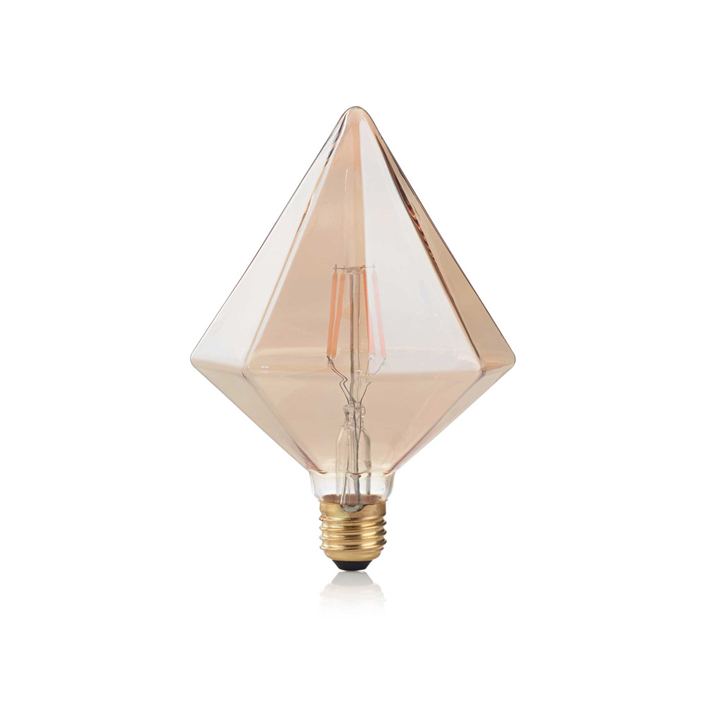 Ideal Lux 10 Lampadine Led Pyramid E27 4 Watt 2200 K 380 Lm Vintage...
