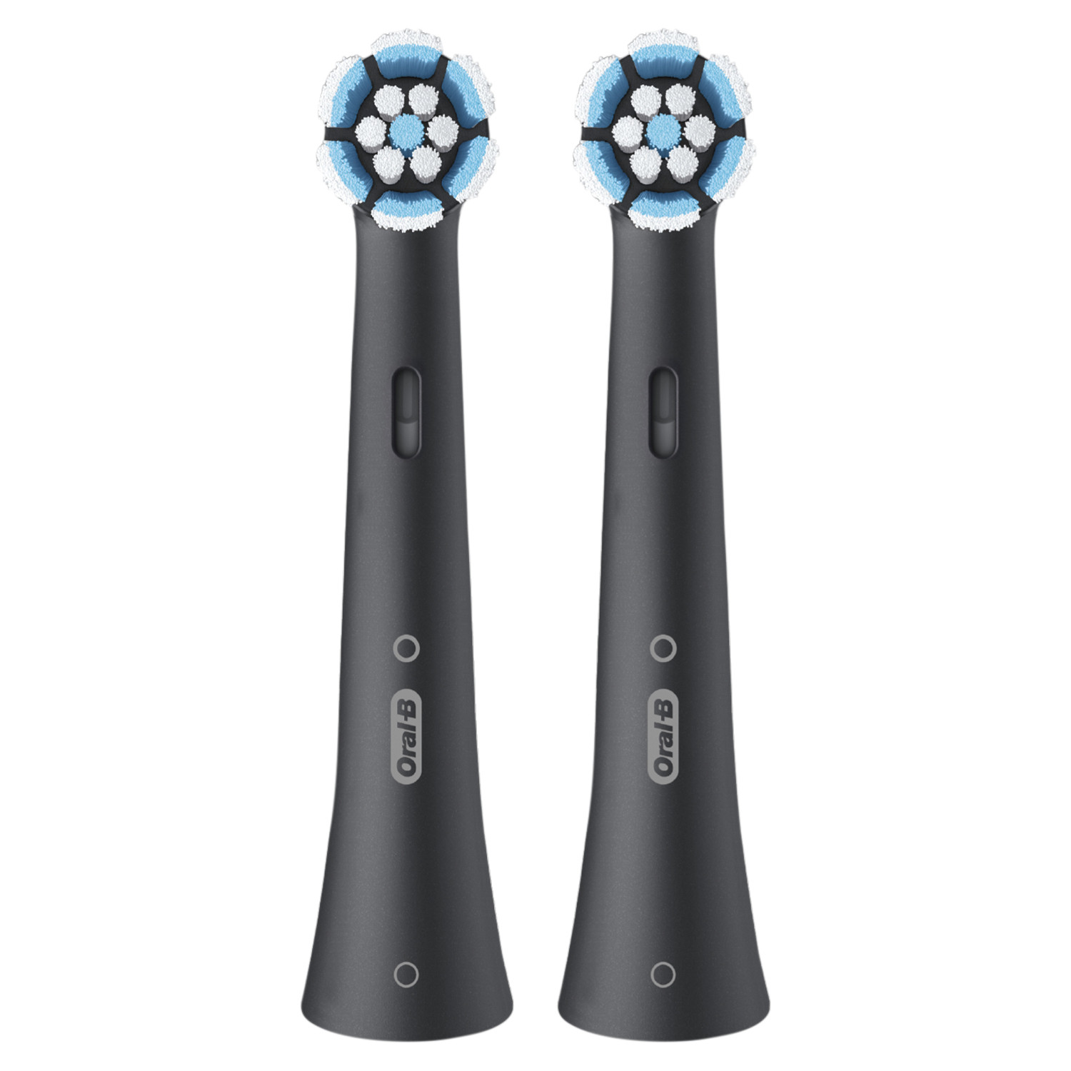 Oral-B Gentle Care Ersatzbürsten, echt, schwarz, weich, geeignet für empfindliches Zahnfleisch, runde Bürste für elektrische Zahnbürsten, Oral B iO, 2 Stück - Image 4