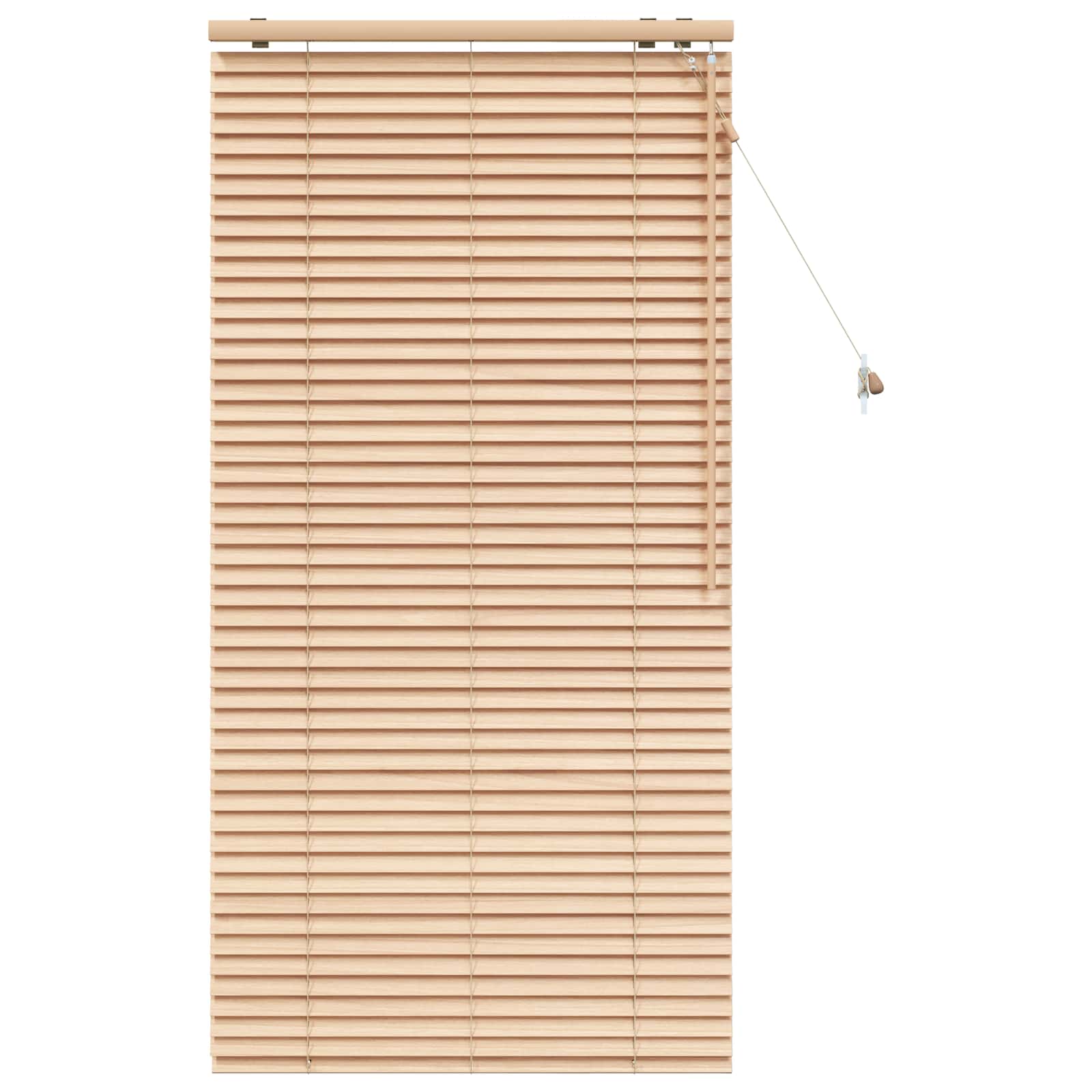 Vidaxl Braun Venetian Blind Oak Look 85 X 160 Cm 35 Mm Solid Paulownia Wood
