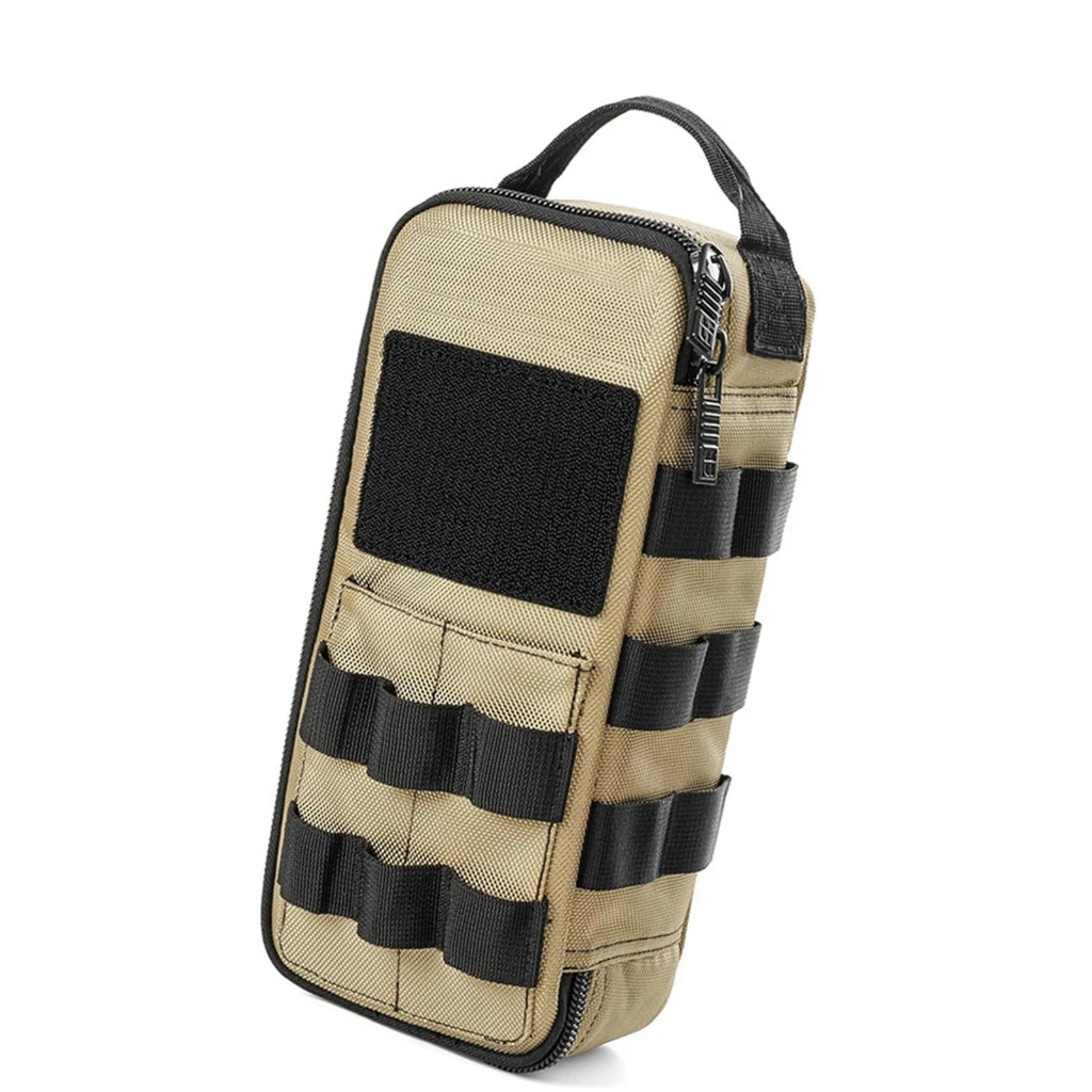 Sac à outils portable en polyester, poches multiples, poignées ergonomiques, 31,75 cm, marron
