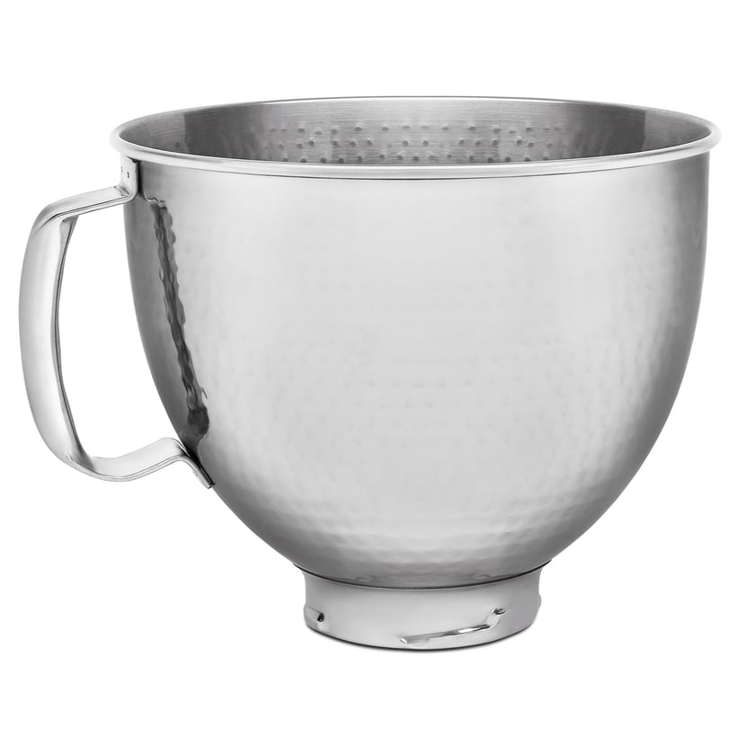 Kitchenaid Grau Artisan 5 Edelstahl-Dekorationsschüssel, 4,8 L, Farbe: Gehämmert
