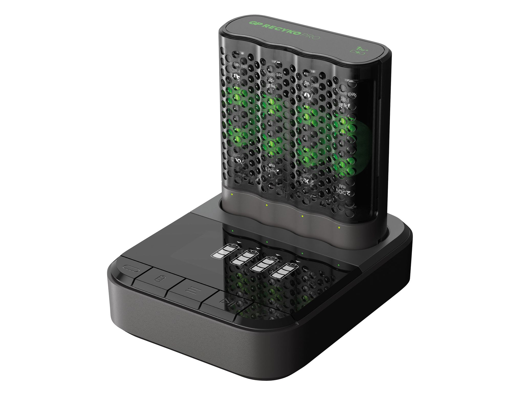GP RECYKO PRO USB Batterie Ladegerät P461 inkl. 4X RECYKO PRO AA Akkus 2000 mAh & USB Dockingstation, Akku Ladegerät mit Dockingstation und 4X Akku AA - Bild 6