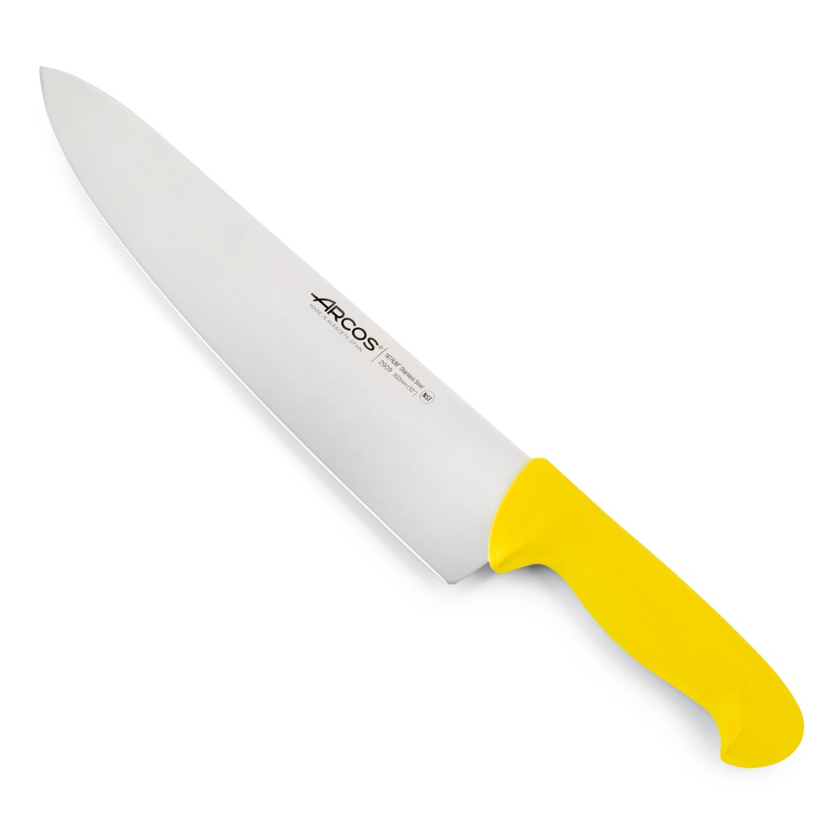 Arcos Gelb Kochmesser Farbe - Prof 290900 Edelstahl Nitrum Und Mango Ergonomische E Polypropylenklinge Und 30 Cm Klinge, Vitrine