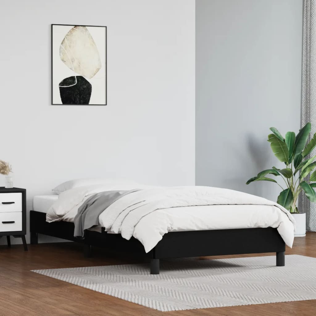 Cadre De Lit Sans Matelas Noir 90x200 Cm Similicuir Vidaxl