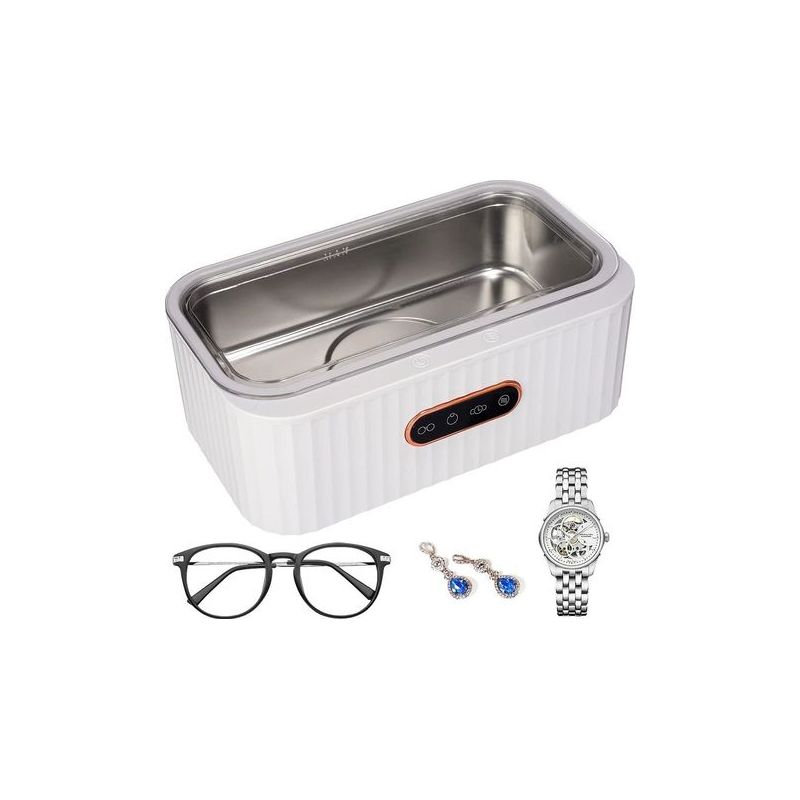 Nettoyeur à ultrasons 400 ml, fréquence 45 kHz, 4 modes, bac en acier inoxydable