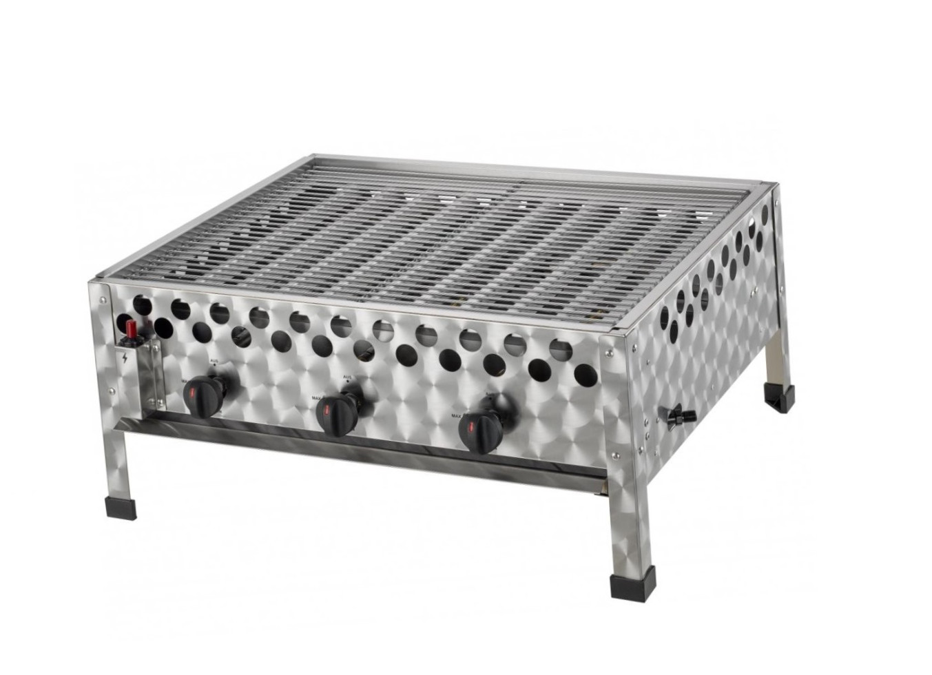 Tepro Garten Wurstbräter Mit Grillrost 3 Brenner 12 Kw,Verchromter Gr 4011964033405