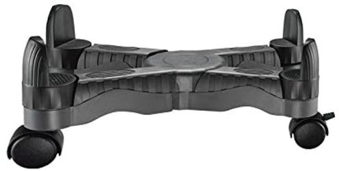 Approx Schwarz Computerständer Mit Rollen Verstellbar Von 7,5Cm Bis 25Cm Appmcsv2