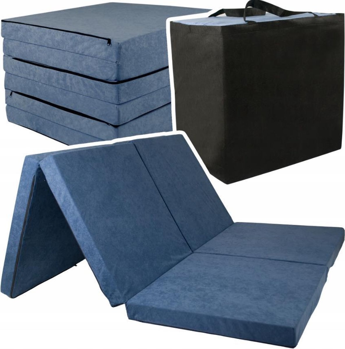 Viking Choice - Matelas Pliable 2 Personnes - Housse Lavable - 195cm X