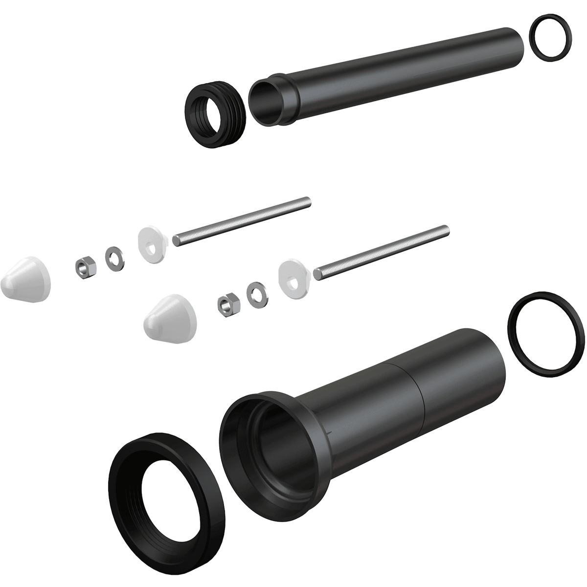 Alcaplast - Alcadrain M9000 Anschlussset Für Abfluss Und Wand-Wc Verlängert 8595580503963