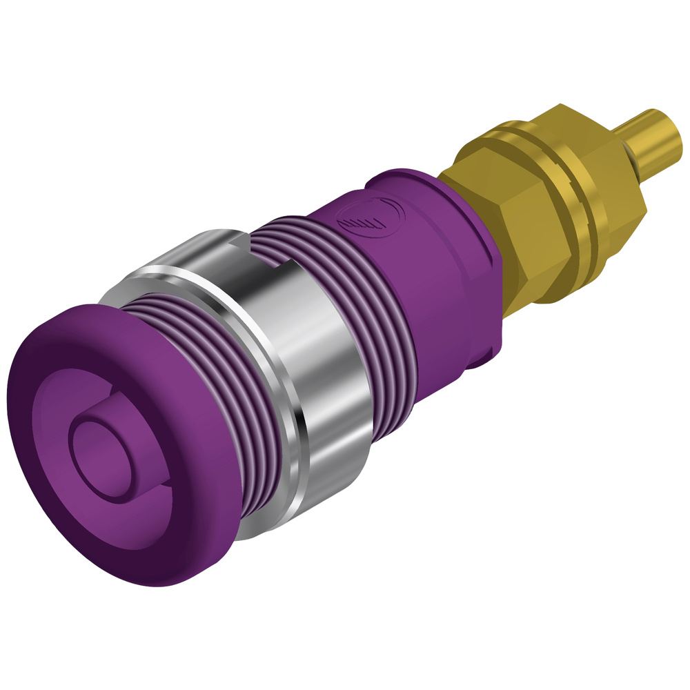 Sks Hirschmann Violett Seb 2600 G M4 Sicherheits-Laborbuchse Buchse, Einbau Vertikal Stift-Ø: 4 Mm 1