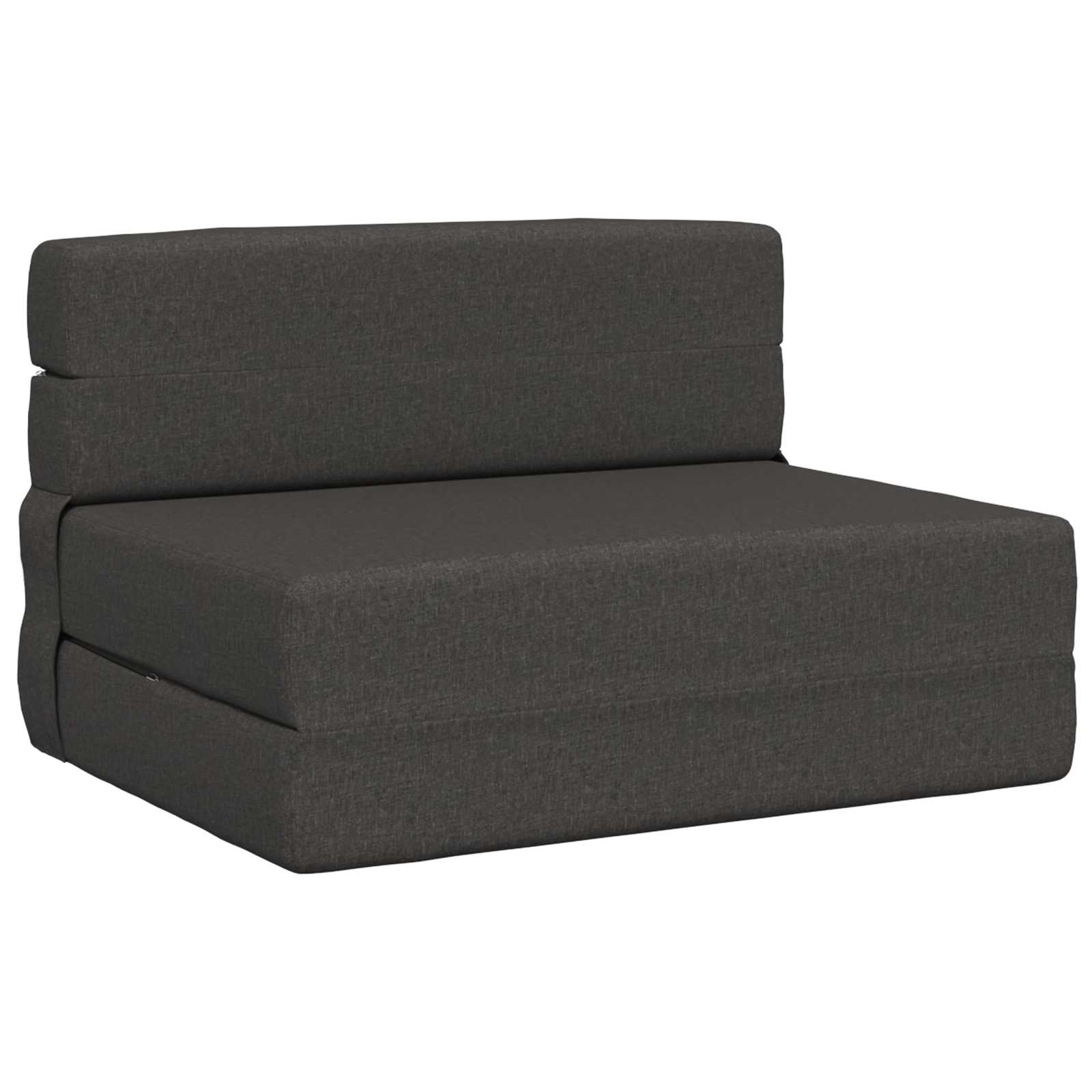Foldable Sofa Bed Dark Grey 100 X 80 X 60 Cm Fabric Vidaxl