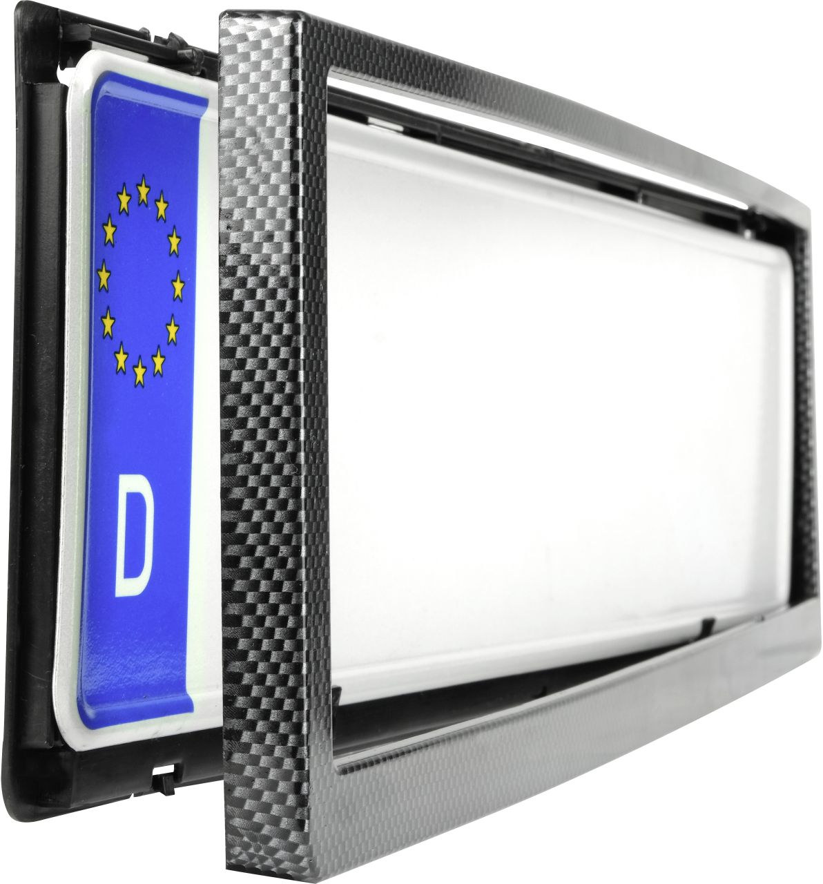 EUFAB Kennzeichenhalter mit Carbonrahmen - Image 2