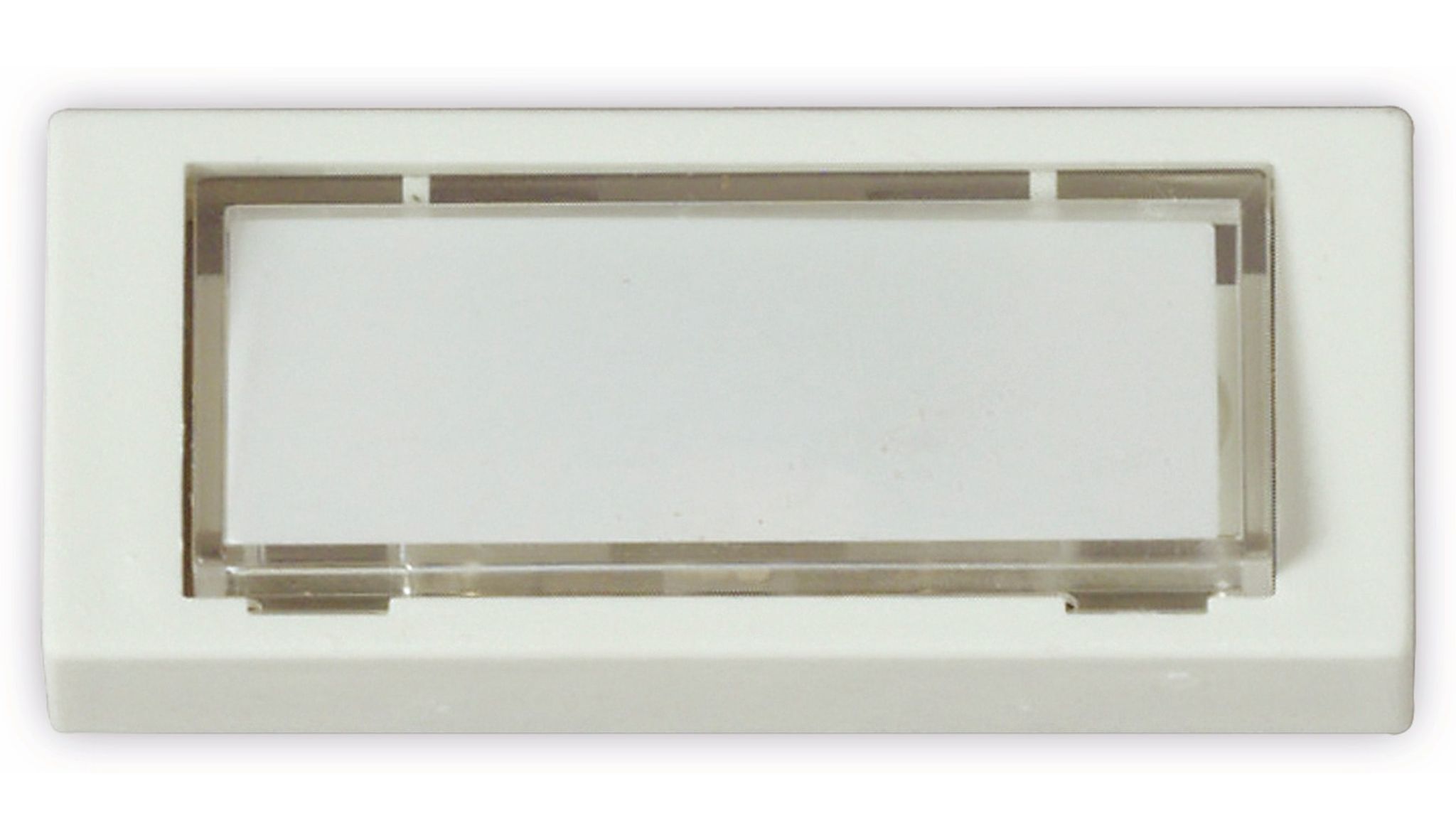Klingeltaster 70182, Reinweiß, 25x60x13 Mm - Heidemann