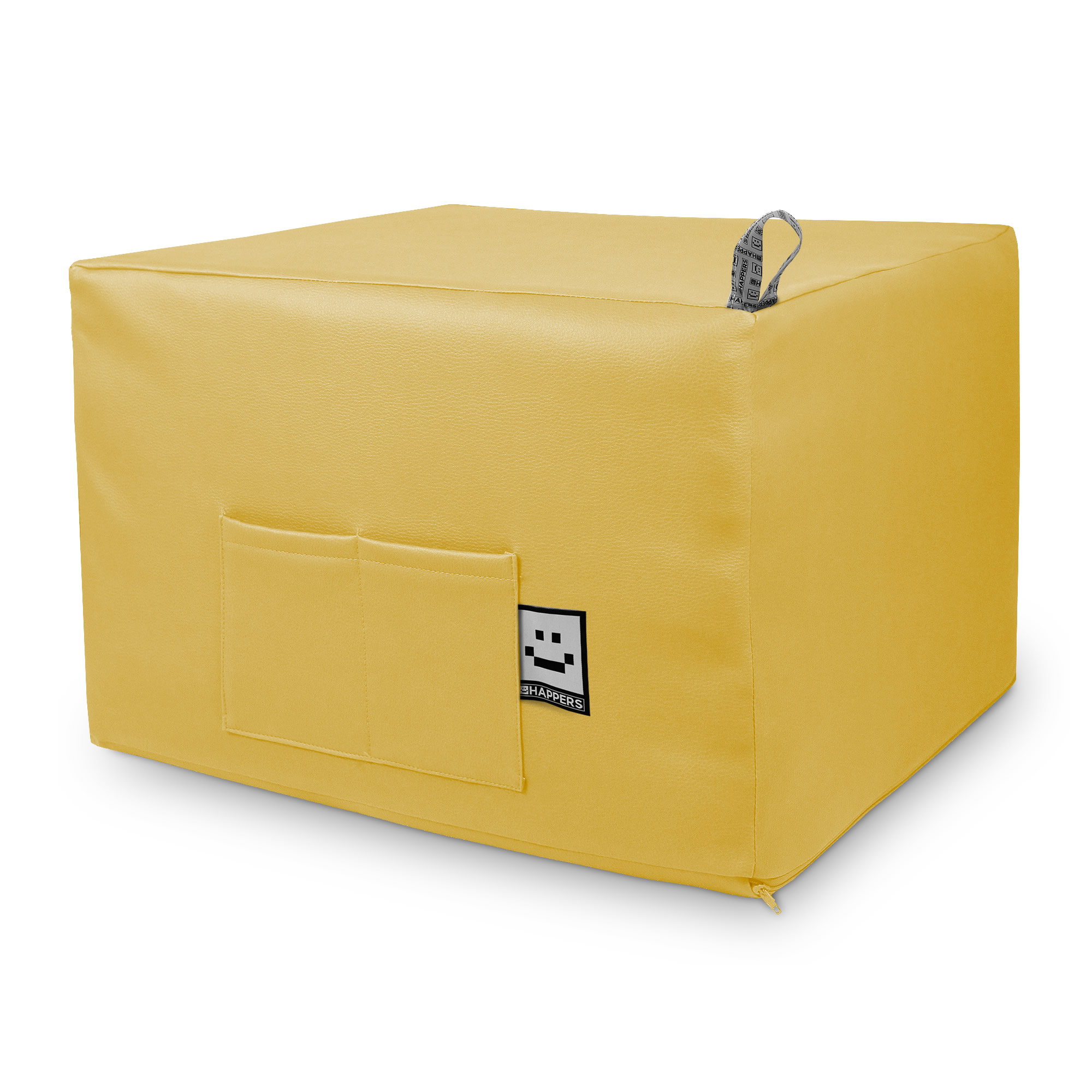 Happers - Pouf Lit Confort Moutarde Unique Moutarde