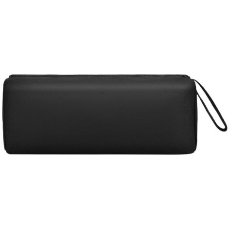 Pochette à outils pour électricien en toile, 30 x 10 x 10 cm, fermeture éclair, noir