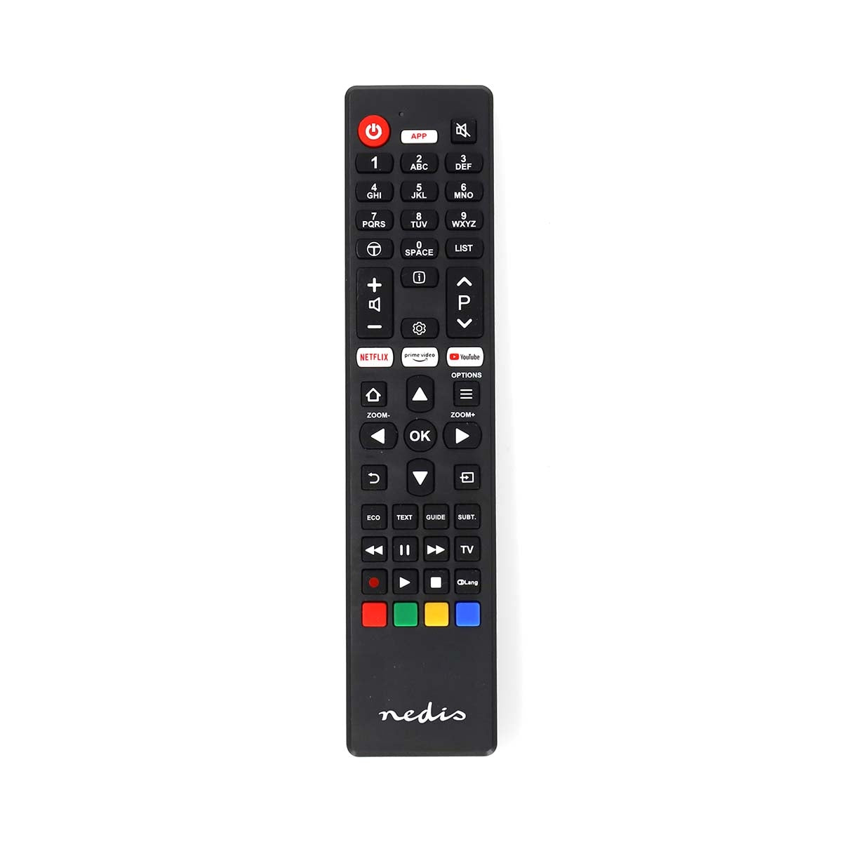 Nedis Schwarz Ersatzfernbedienung Geeignet Fur Tclthomson Behoben 1 Gerat Amazon Prime Netflix Schaltflache Youtube Schaltflache Infrarot 8396