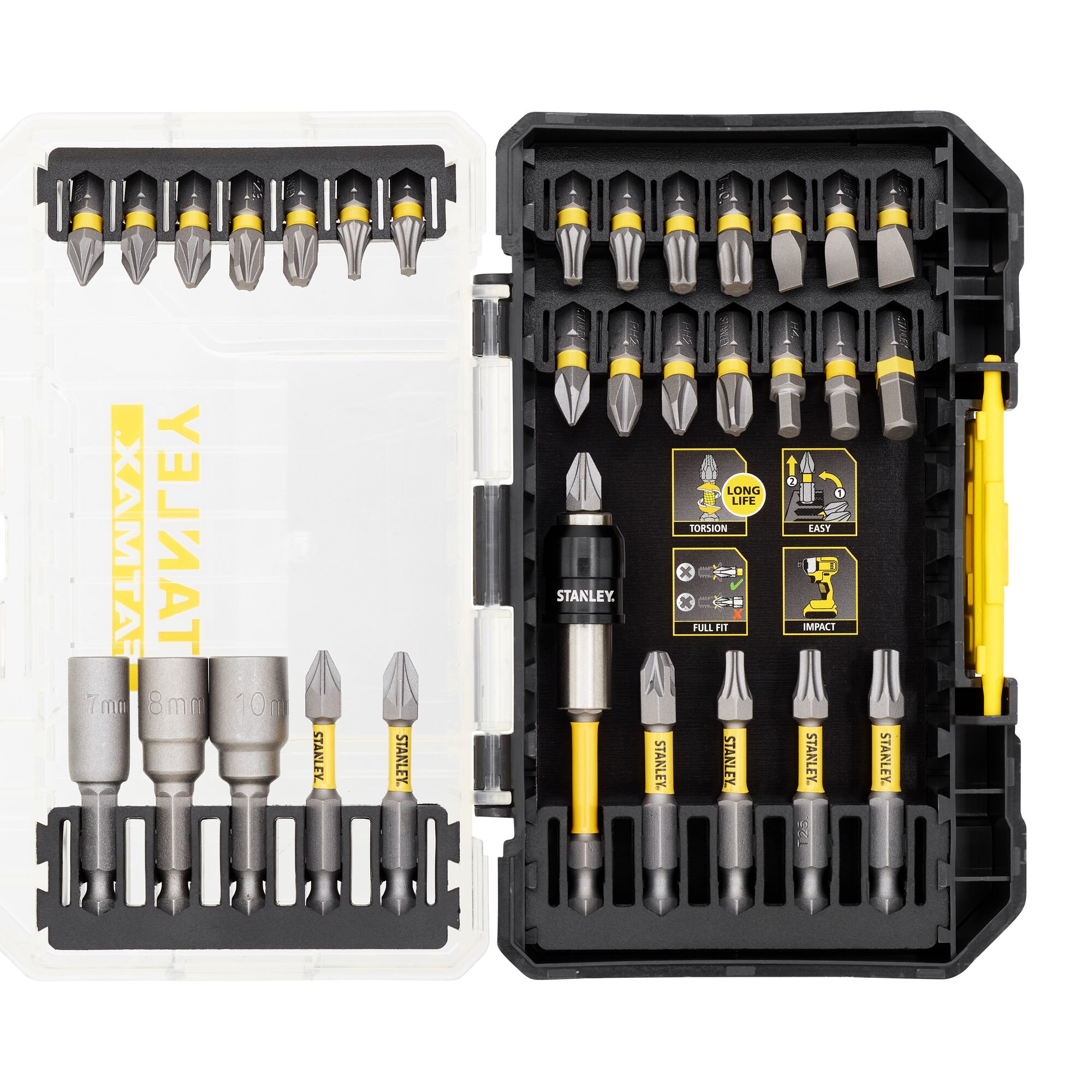 Sta88557 xj Fatmax Set Punte Cacciavite Torsione Miste 32 Pezzi Sta...