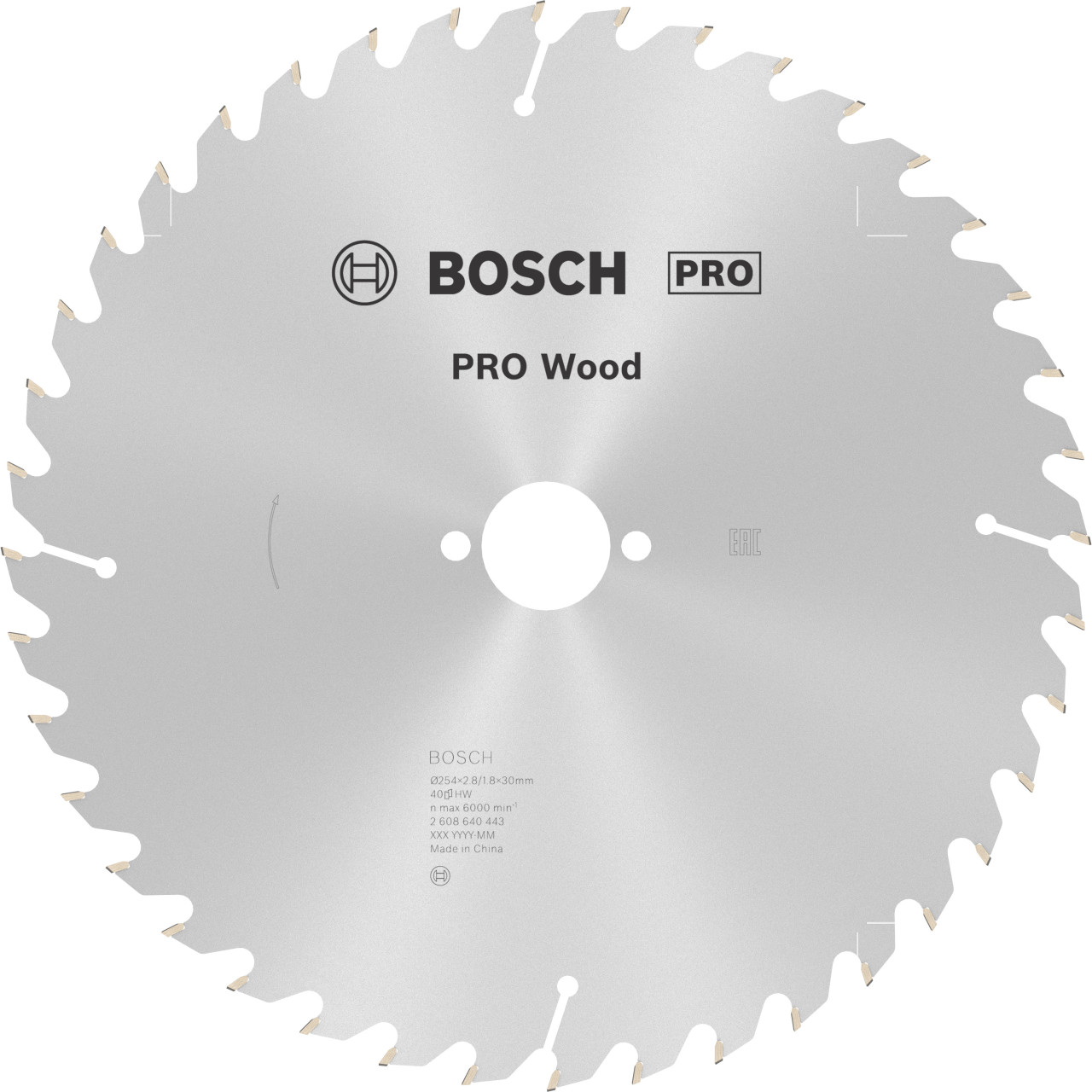 Bosch Professional Zubehör , Sägeblatt, Pro Wood Kreissägeblatt, 254 X 2,8 X 30 Mm - Image 3