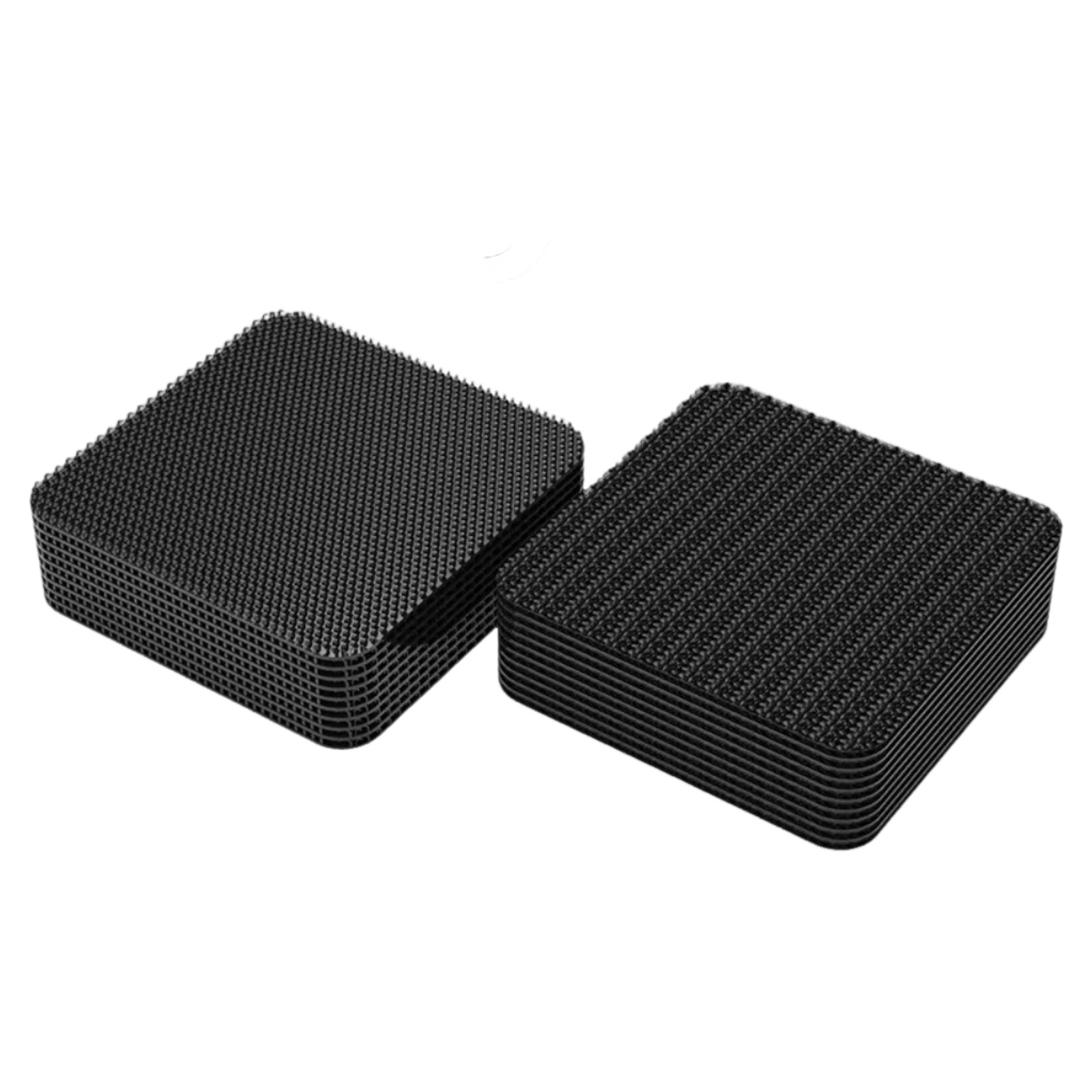 Bande antidérapante auto-agrippante pour tapis et moquettes, 5 cm x 5 cm, noire, lot de 20