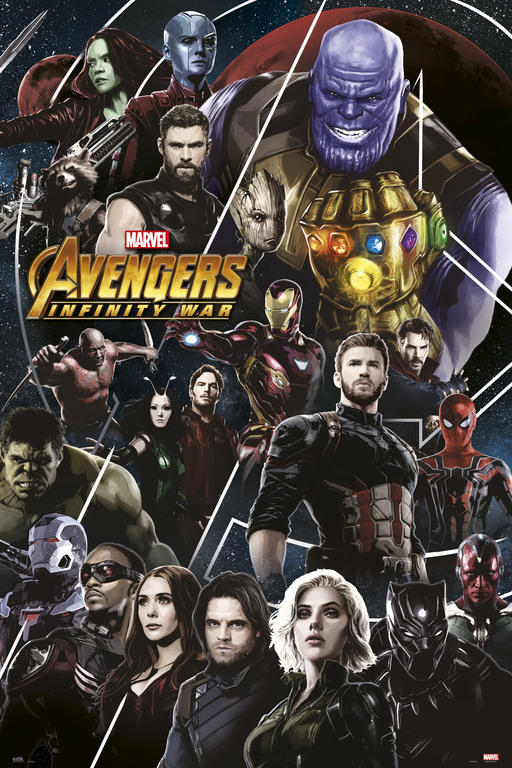 Grupo Erik Mehrfarbig Poster The Avengers: Infinity War 2