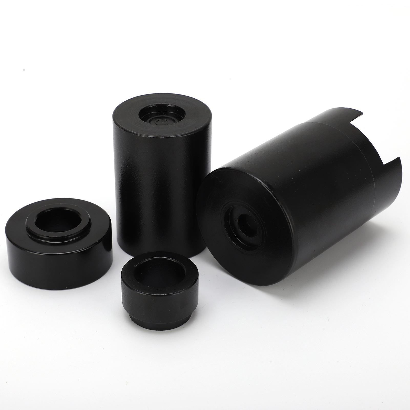 Adaptateur de presse à rotule en acier au carbone renforcé, 4 pièces, noir