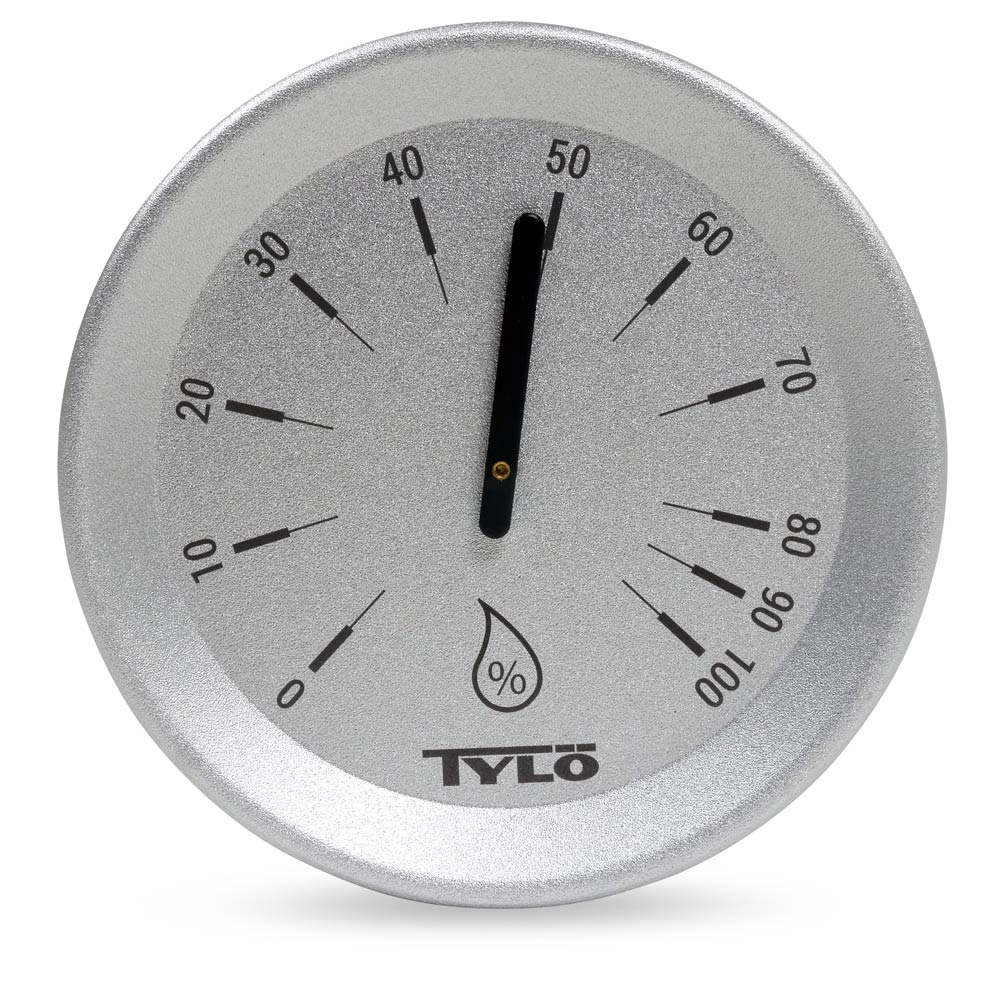 Tylö Grau Hygrometer Brilliant Silver