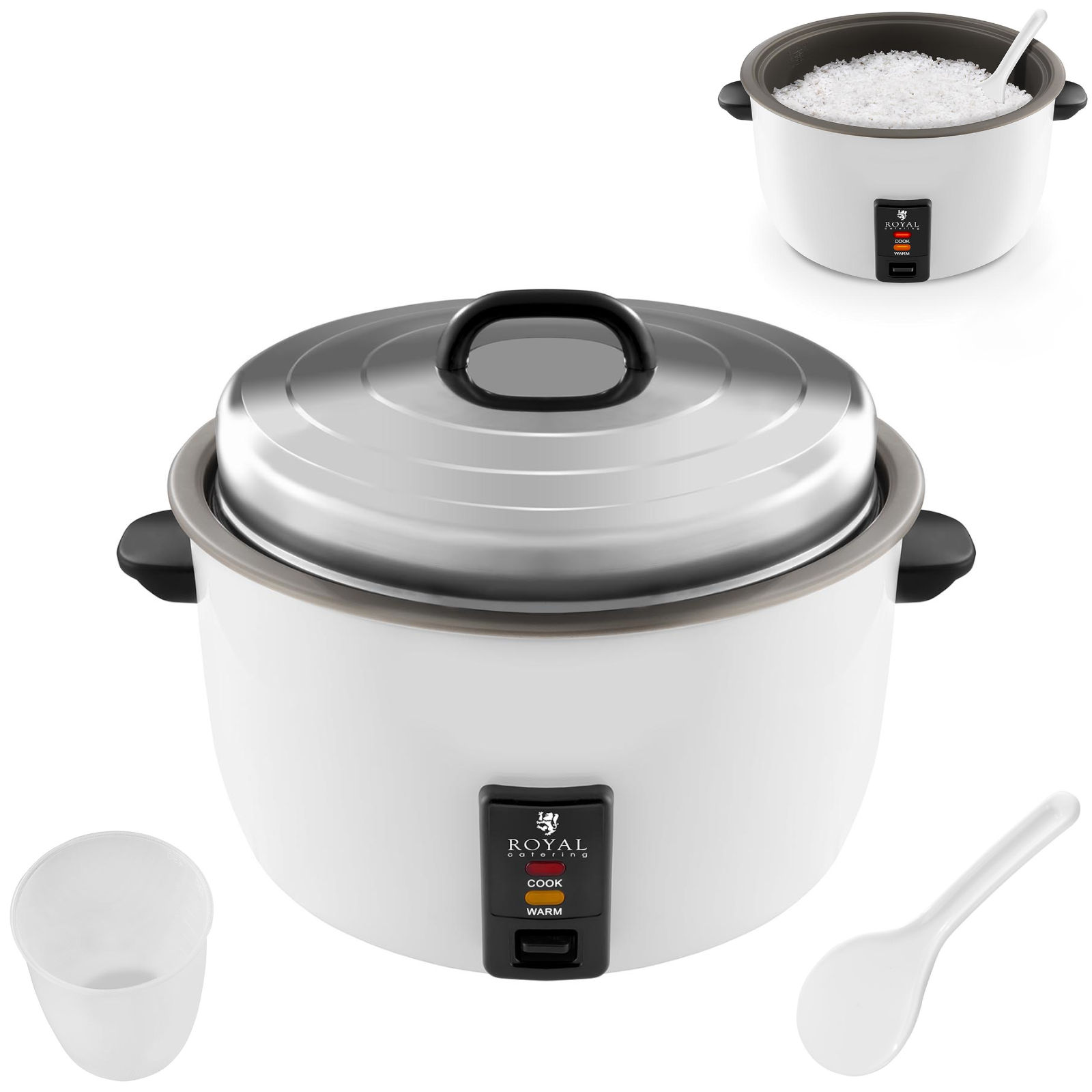Royal Catering Silbern Reiskocher 23 L 3000 W - Bild 4