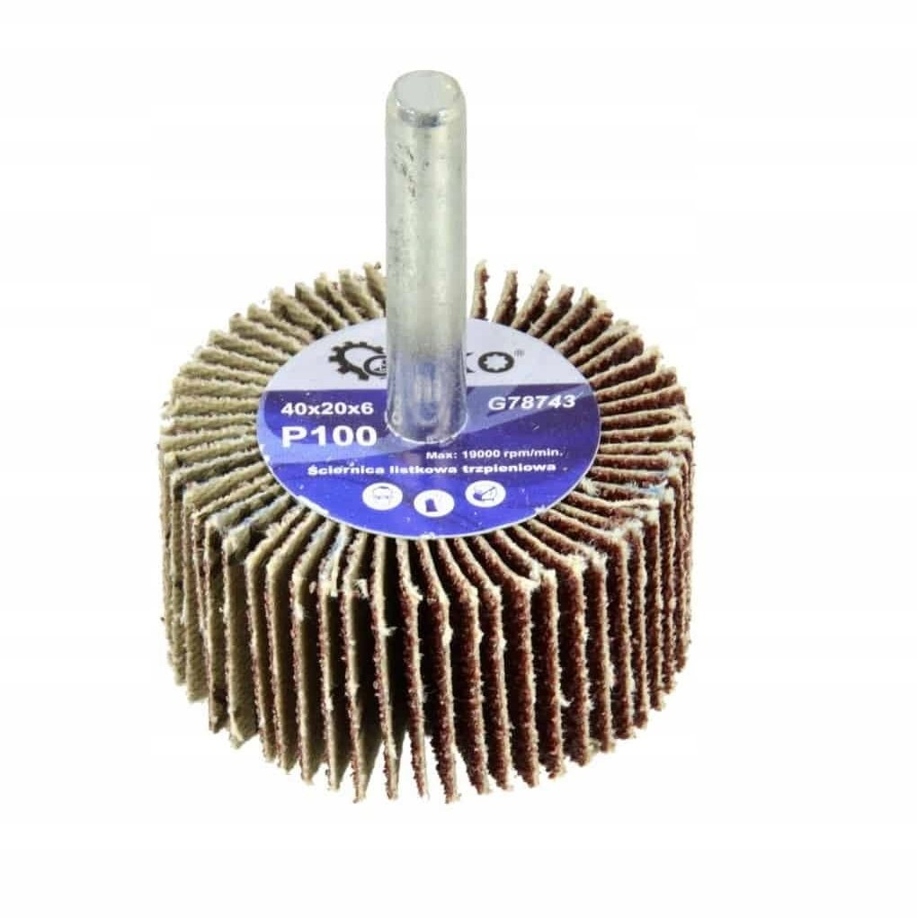 Import Schleifscheibe Flap Geko Abrasive Flap Disc 40x20x6mm P80