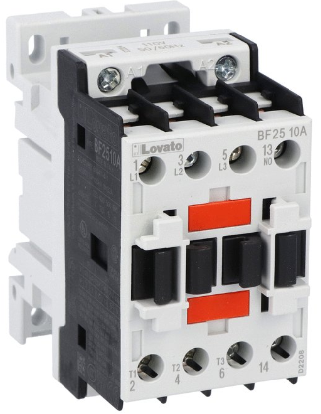 Lovato Weiß Schütz Dreipolig 25A 1 Aux-Kontakt Spule 24Vac Bf2510a024