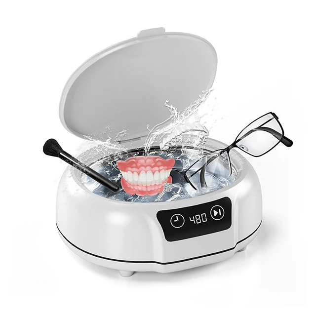 Nettoyeur à ultrasons 700 ml, ABS et acier inoxydable 304, minuteur 3/5/8 min, 48 000 Hz