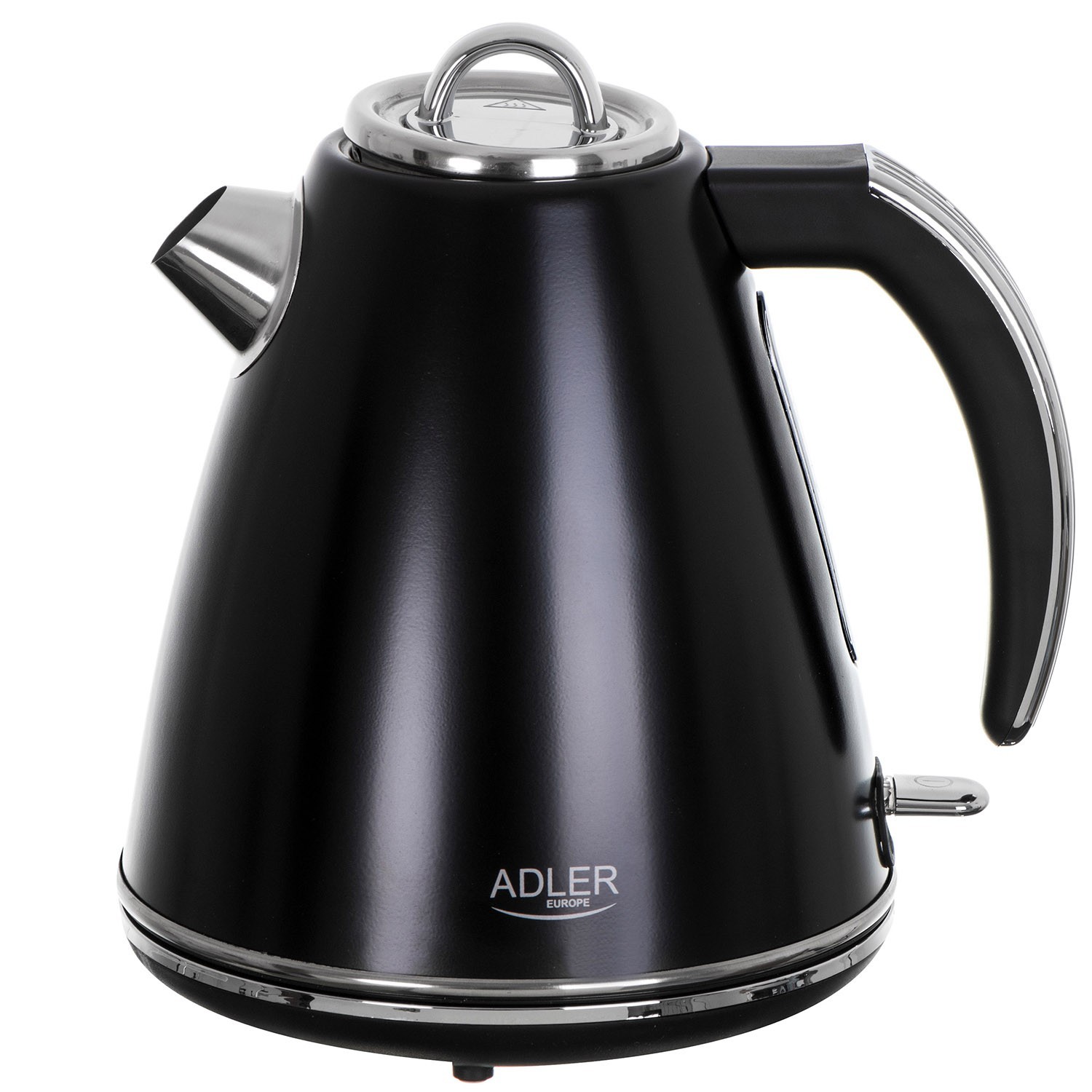 Adler Schwarz Ad 1343 Bouilloire Noire Métal 1,5 L Strix - Capacité Maxi : 1,5 L - Témoin De Contrôle