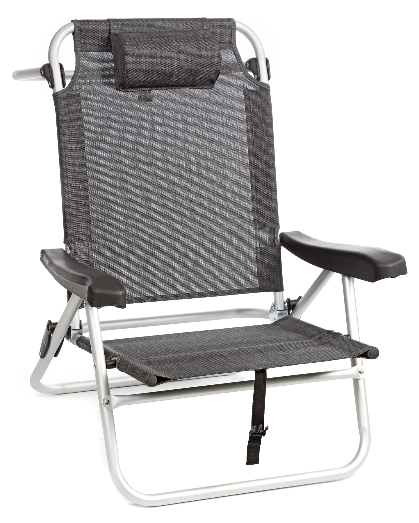 Brunner Grau Strandstuhl Siren