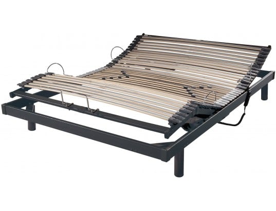 Ebac - Sommier Electrique 140 X 190 S50 Electrique 140x190 Mono Gris