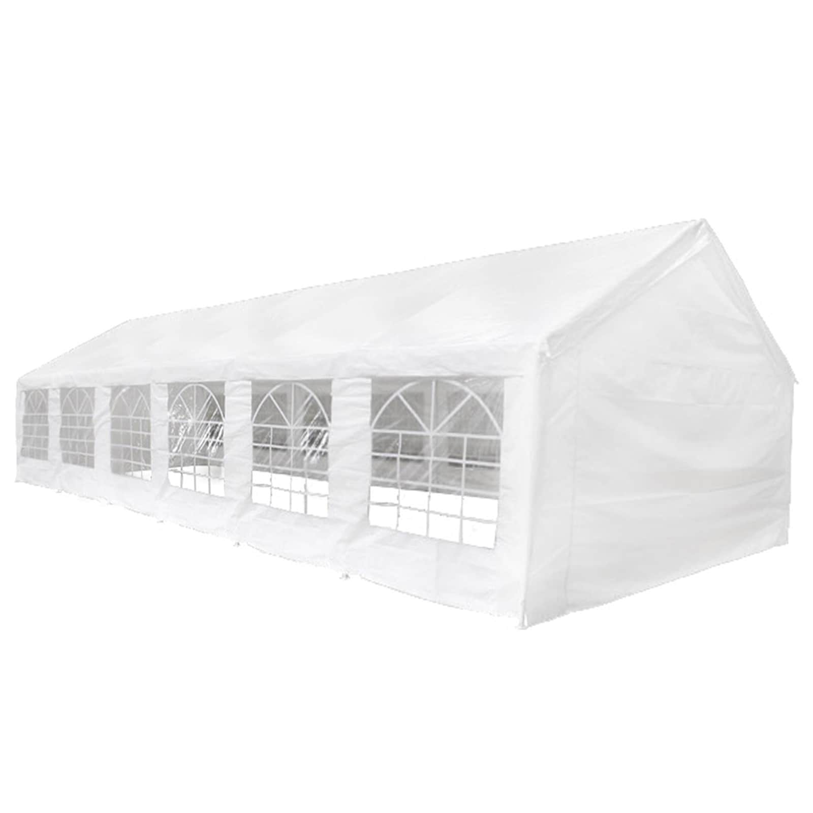 vidaXL Tissu de tente sans cadre Blanc 12 x 6 m PE