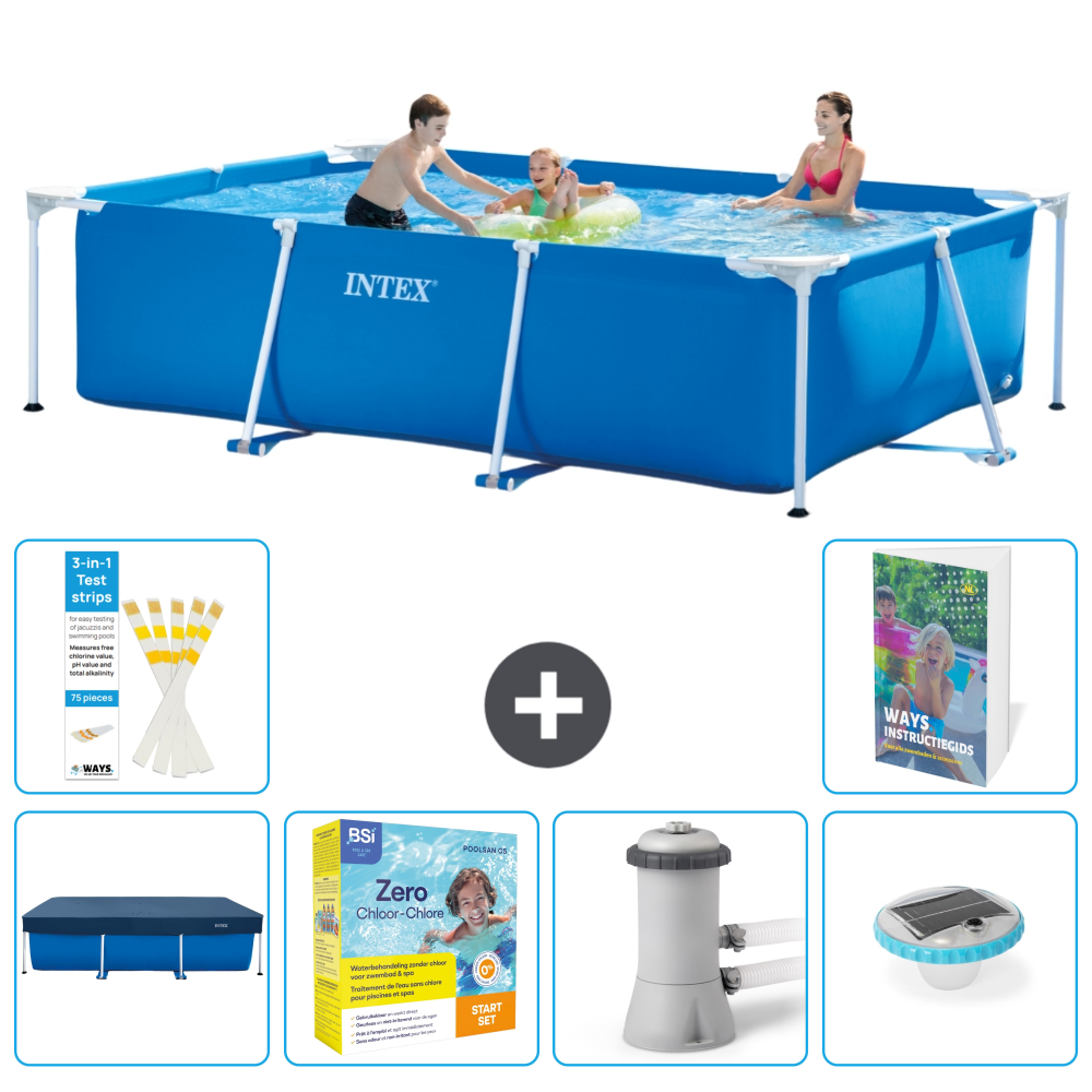 Intex Rechteckiger Frame Pool - 300x200x75 Cm - 7-teilig S4