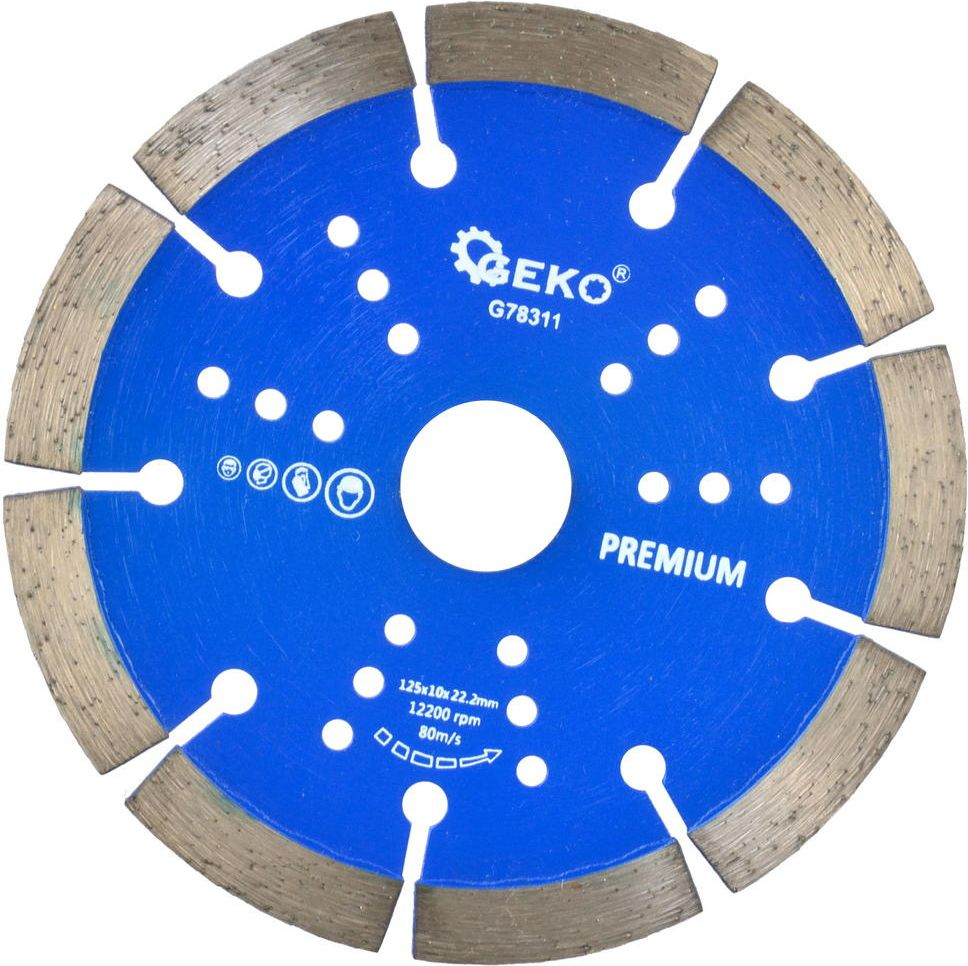 Import Diamantscheibe Geko Diamond Cutting Disc 125 Mm 10 Mm